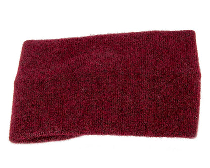 Burgundy European Made woolen headband