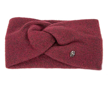 Burgundy European Made woolen headband