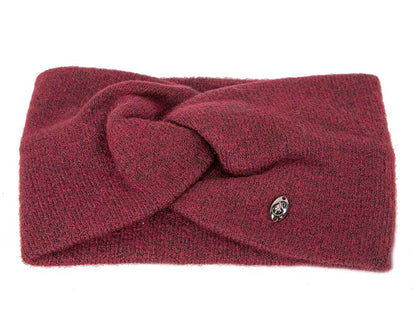 Burgundy European Made woolen headband