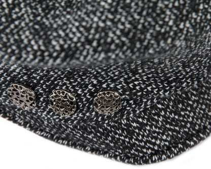 Warm charcoal wool winter fashion beret by Max Alexander JR011