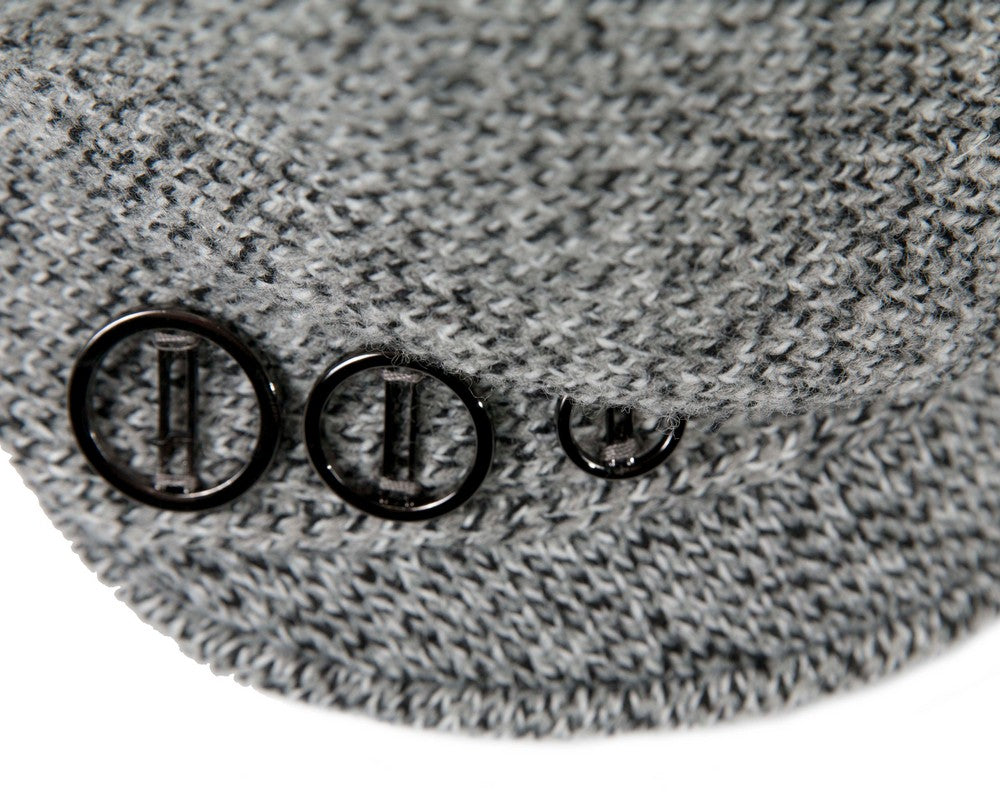 Warm grey wool winter fashion beret by Max Alexander JR011