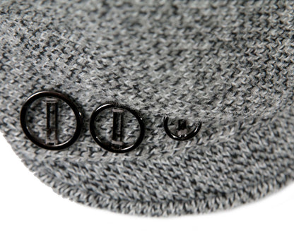 Warm grey wool winter fashion beret by Max Alexander JR011