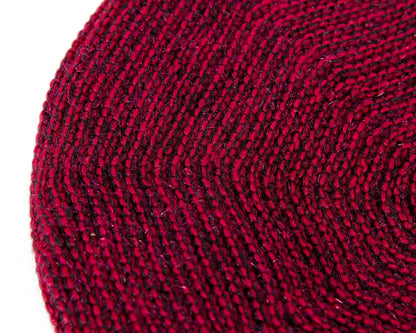 Classic crocheted burgundy beret by Max Alexander
