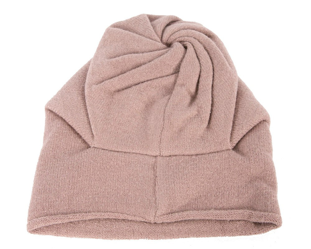 Stylish warm European made beige beanie-4