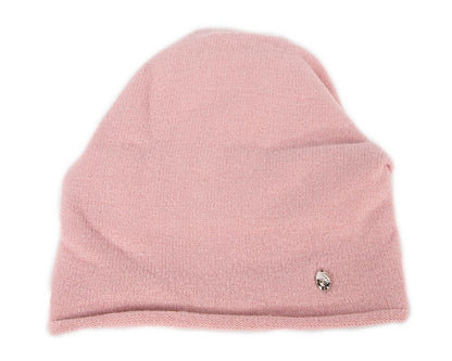 Stylish warm European made pink beanie