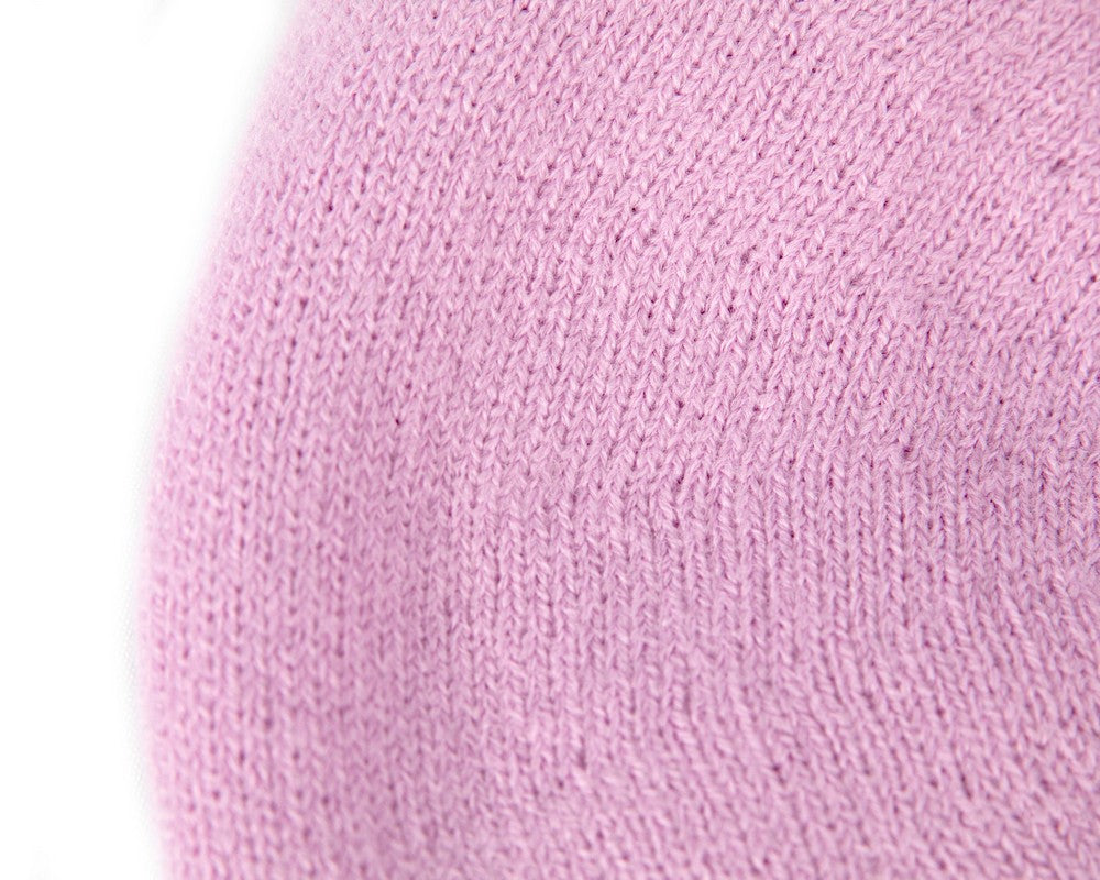 Classic woven pink beret by Max Alexander