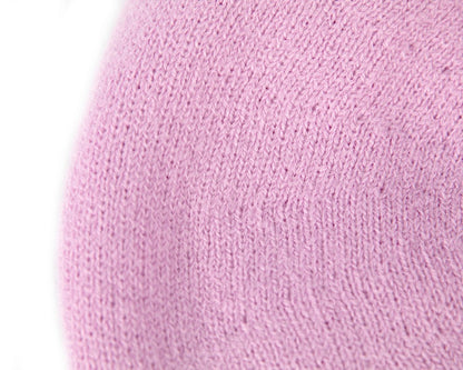 Classic woven pink beret by Max Alexander
