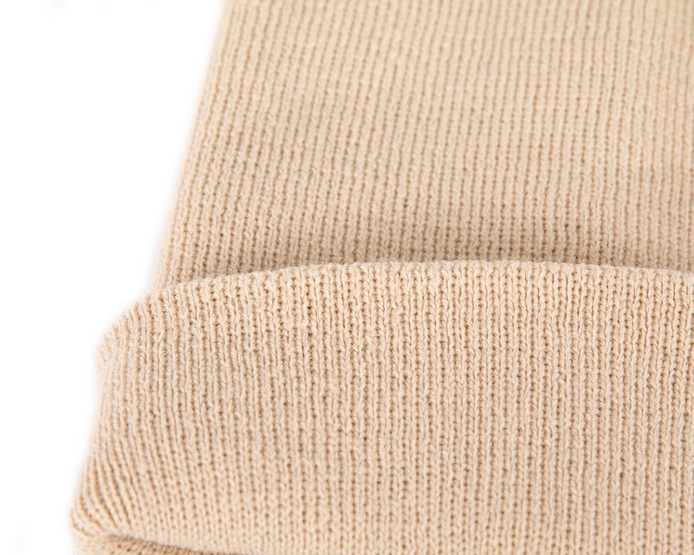 Warm European made beige beanie-2
