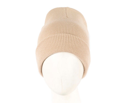 Warm European made beige beanie-0