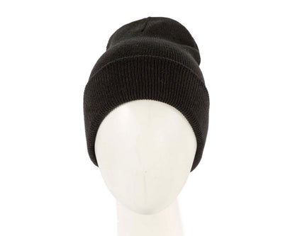 Warm European made black beanie-0