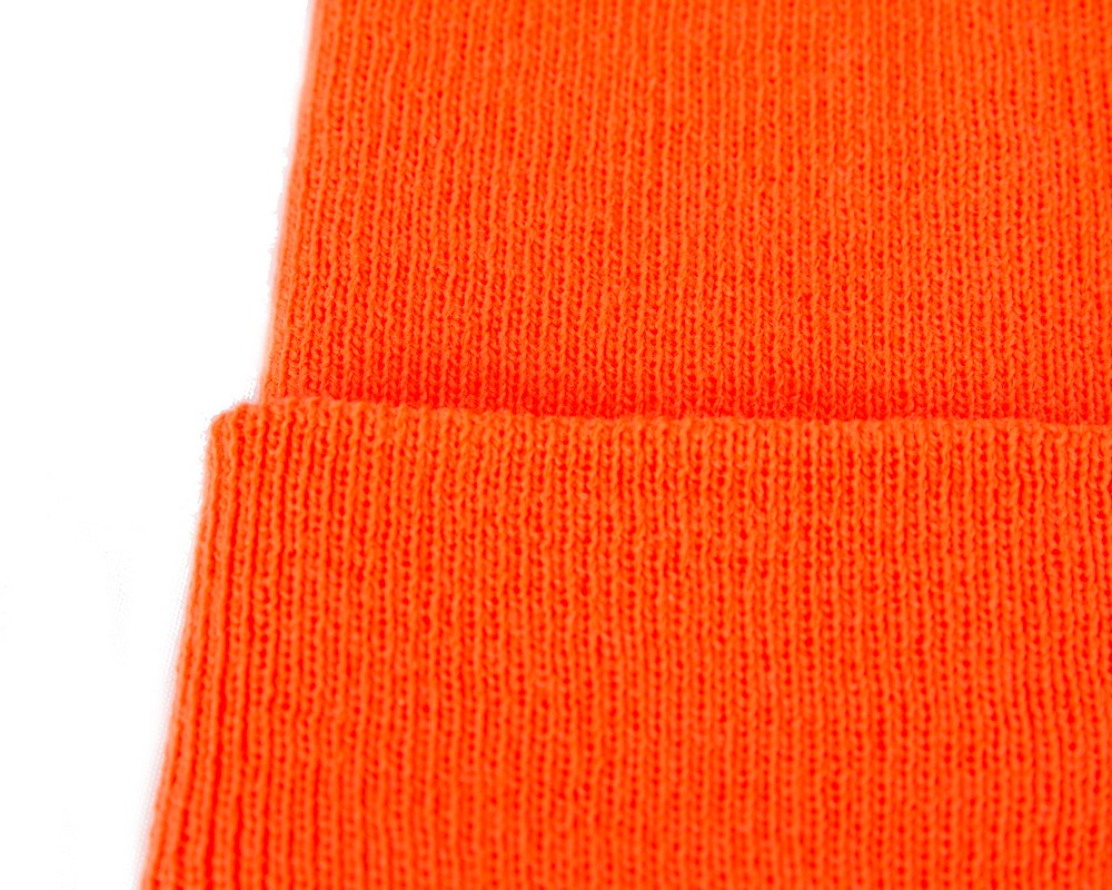 Warm European made orange beanie-2