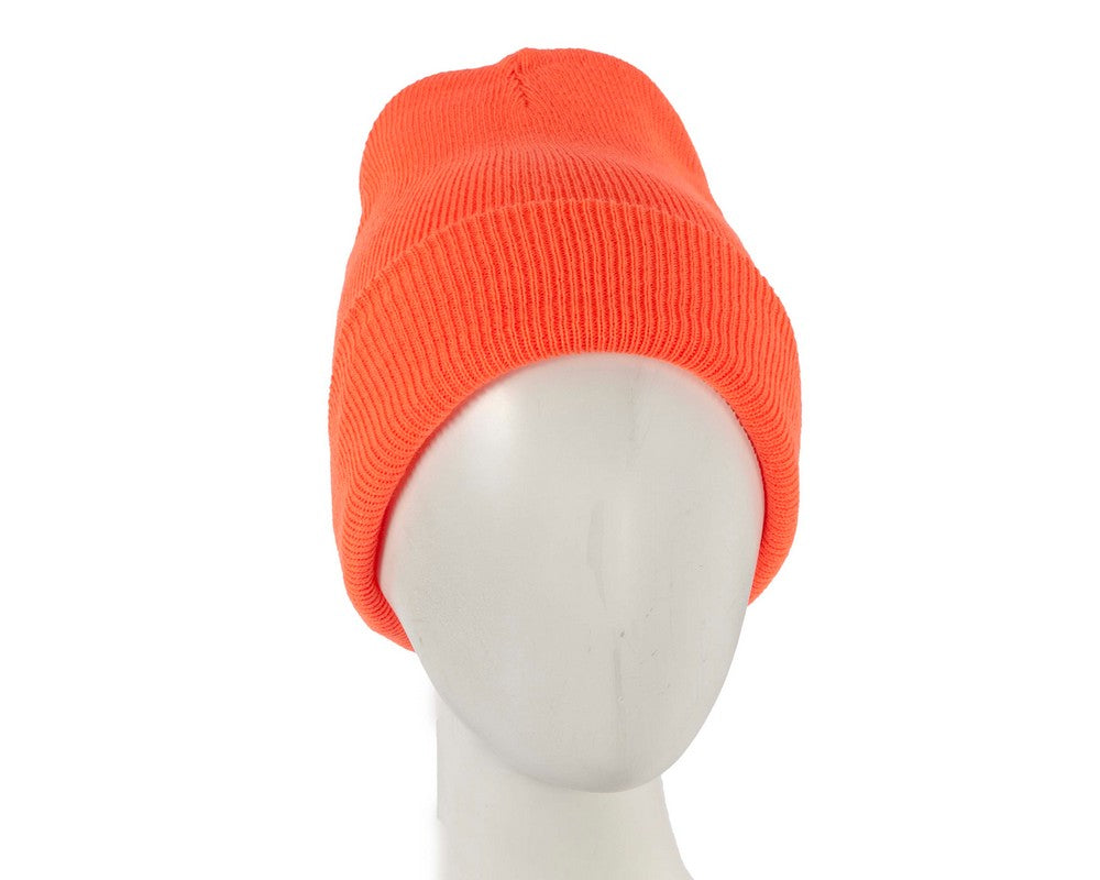 Warm European made orange beanie-0