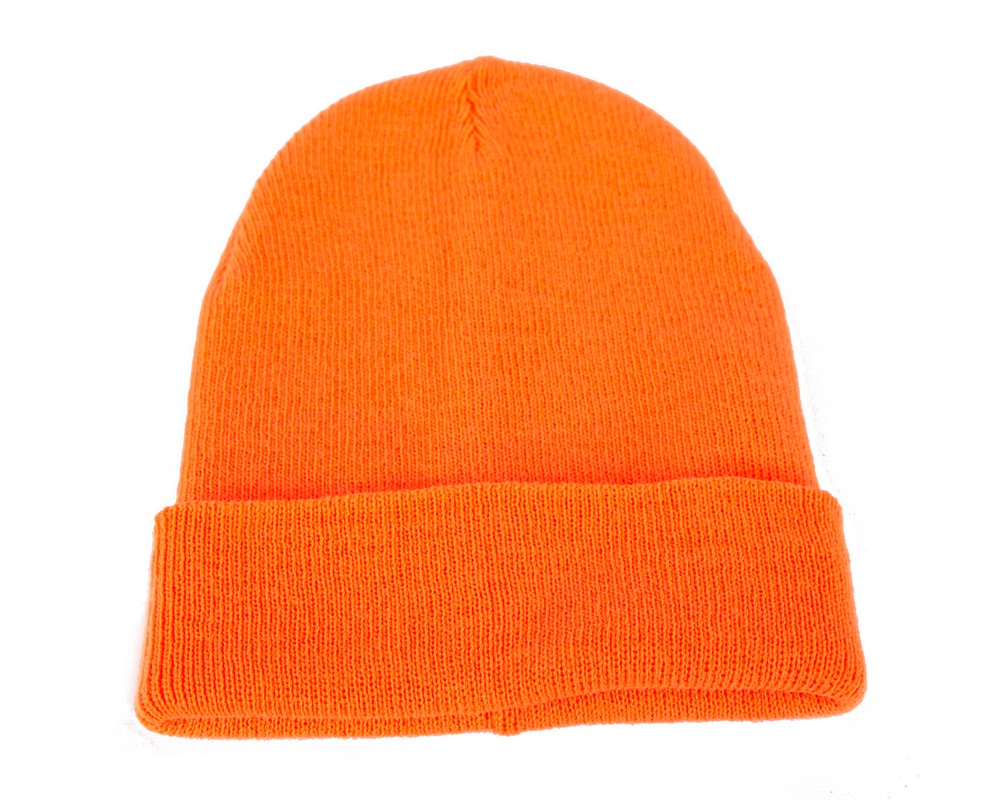Warm European made orange beanie-1
