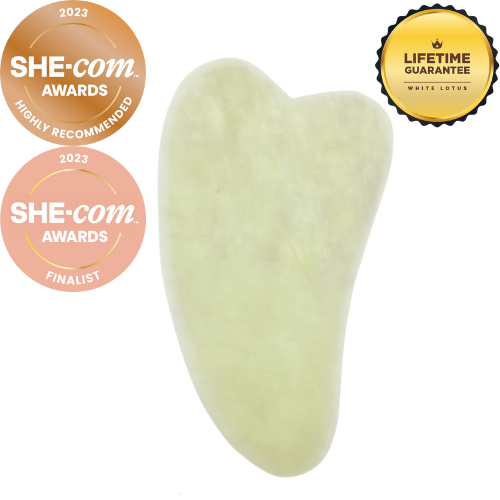 Gua Sha Jade by White Lotus- Real Chemical Free Crystal US