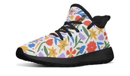 Kids Shoes Sneakers Abstract Flowers-0