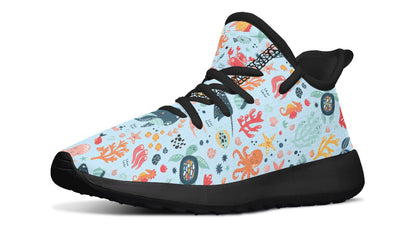 Kids Shoes Sneakers Sea Animals-0