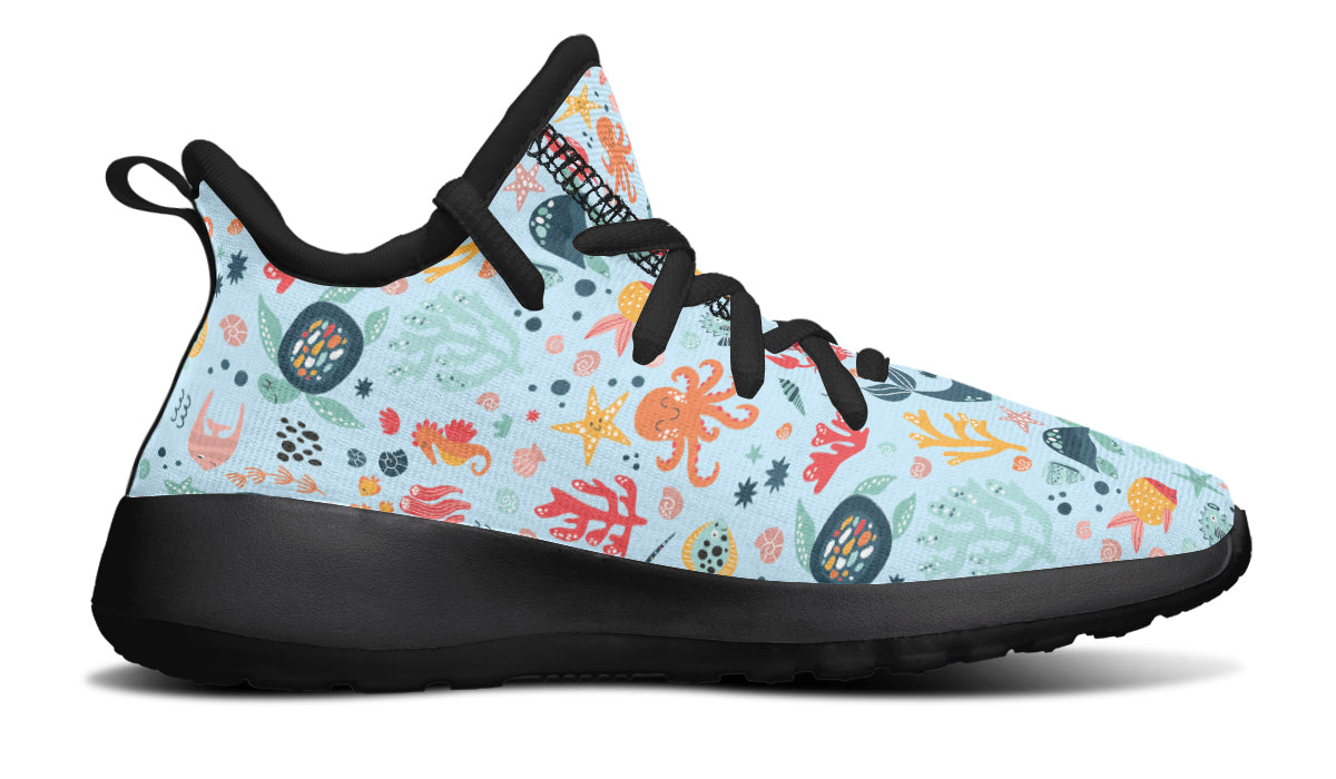 Kids Shoes Sneakers Sea Animals-3