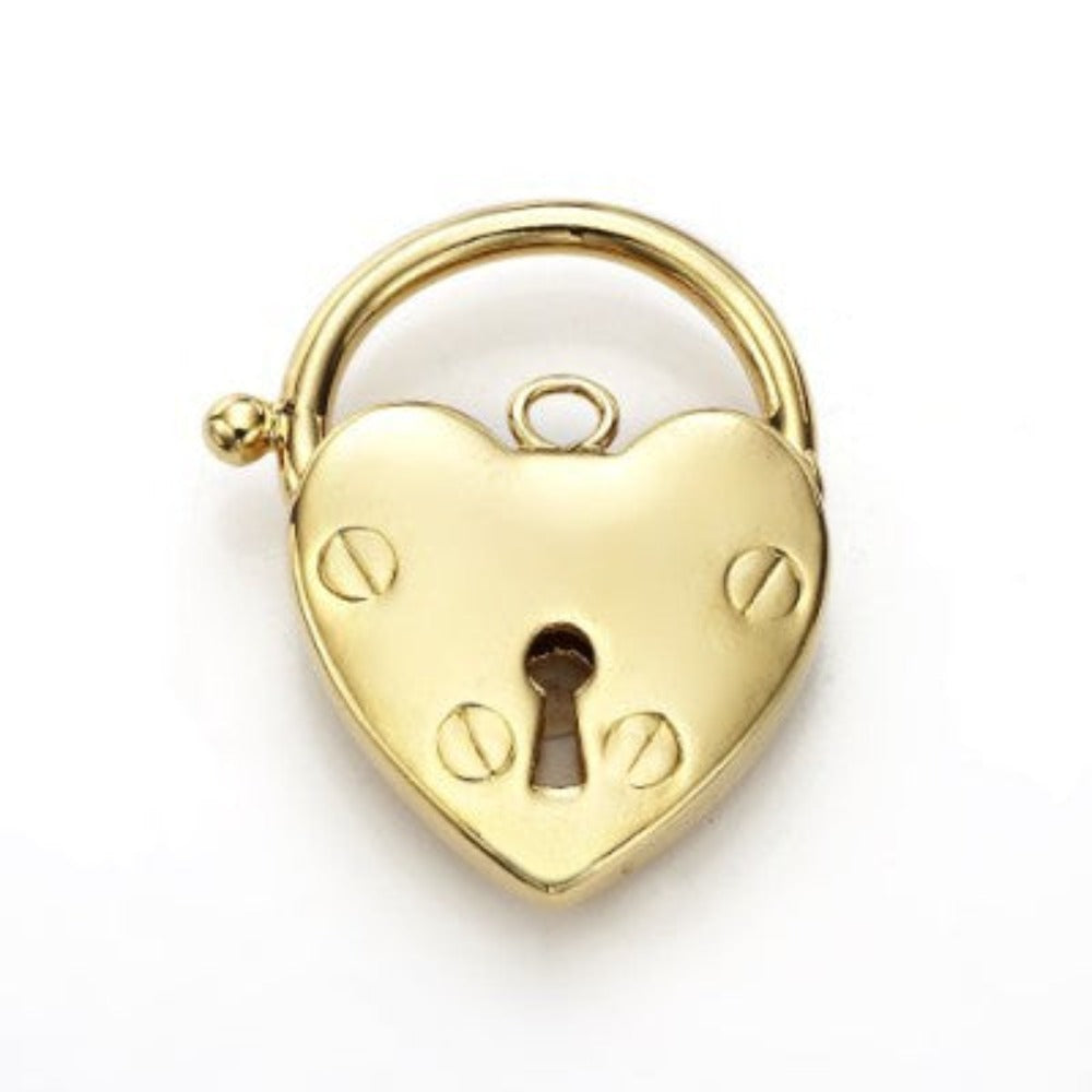 Classic 18ct Heavy Yellow Gold Plated Plain Heart Locket - USA Made-2