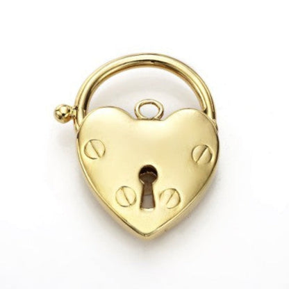 Classic 18ct Heavy Yellow Gold Plated Plain Heart Locket - USA Made-2