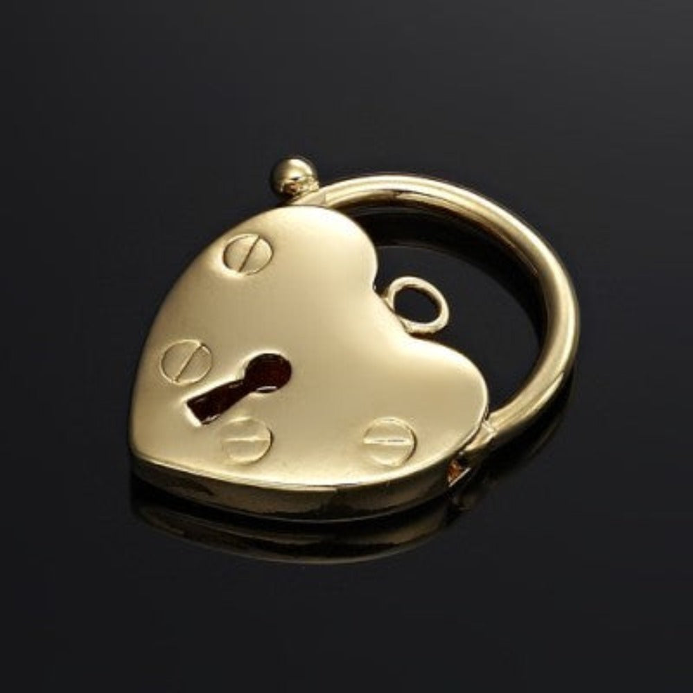 Classic 18ct Heavy Yellow Gold Plated Plain Heart Locket - USA Made-3
