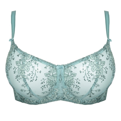 Sheer Embroidery Balconette Bra Laurel-4