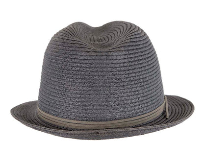 Navy Short Brim Fedora Hat