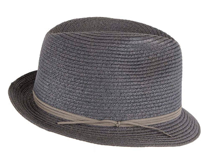 Navy Short Brim Fedora Hat
