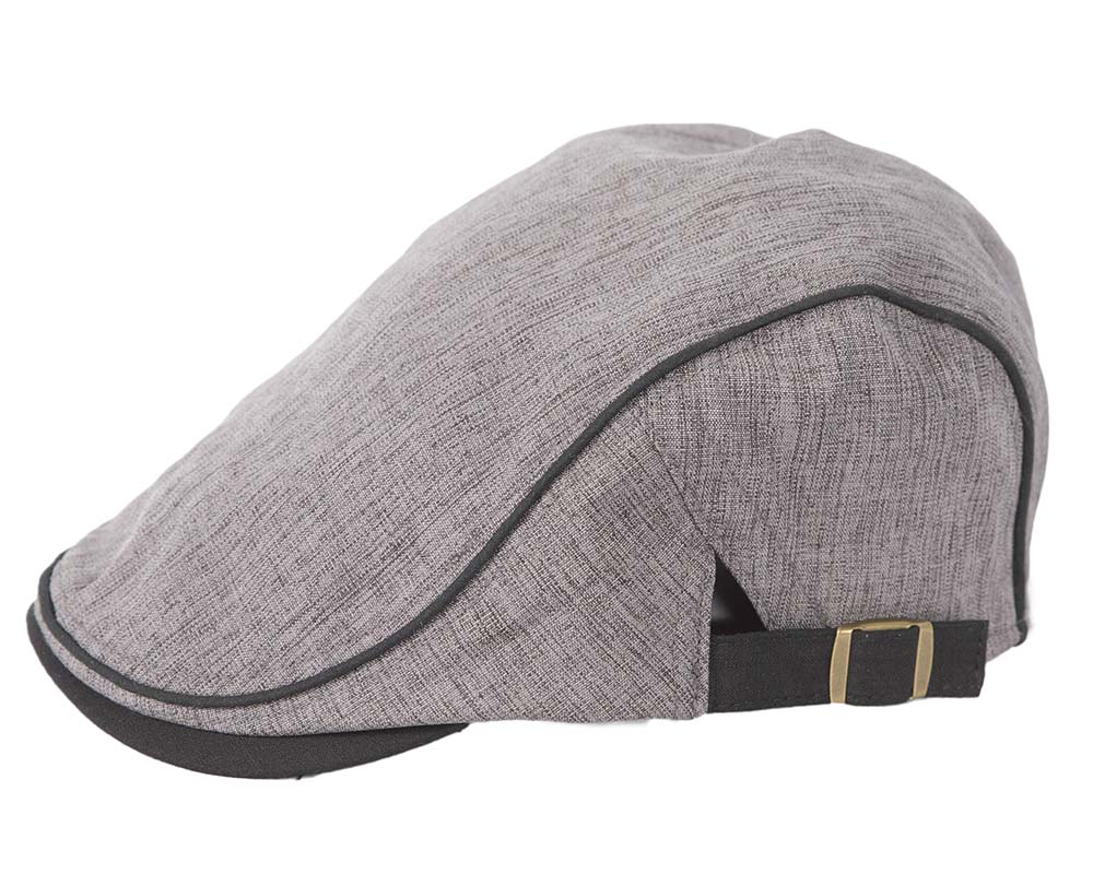 Soft grey flat cap by Max Alexander-1
