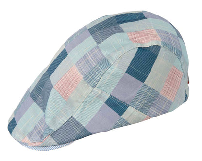 Soft patchwork flat cap by Max Alexander M131BL