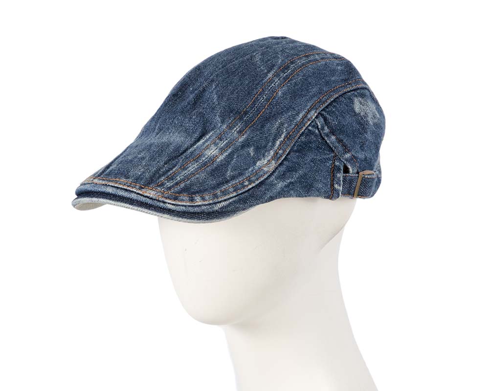 Classic denim flat cap by Max Alexander-0