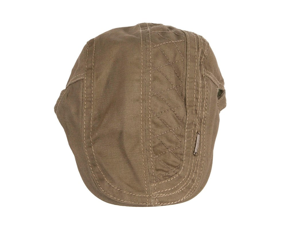 Khaki flat cap by Max Alexander-3
