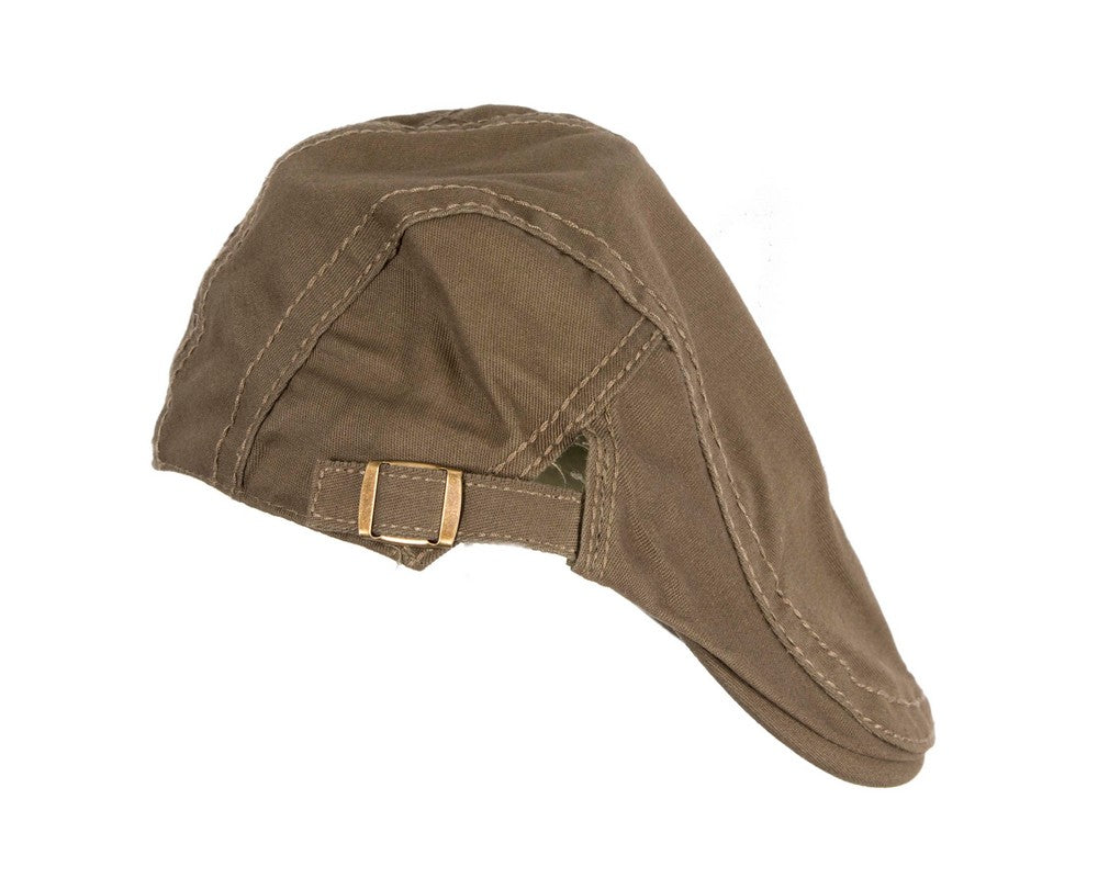 Khaki flat cap by Max Alexander-2