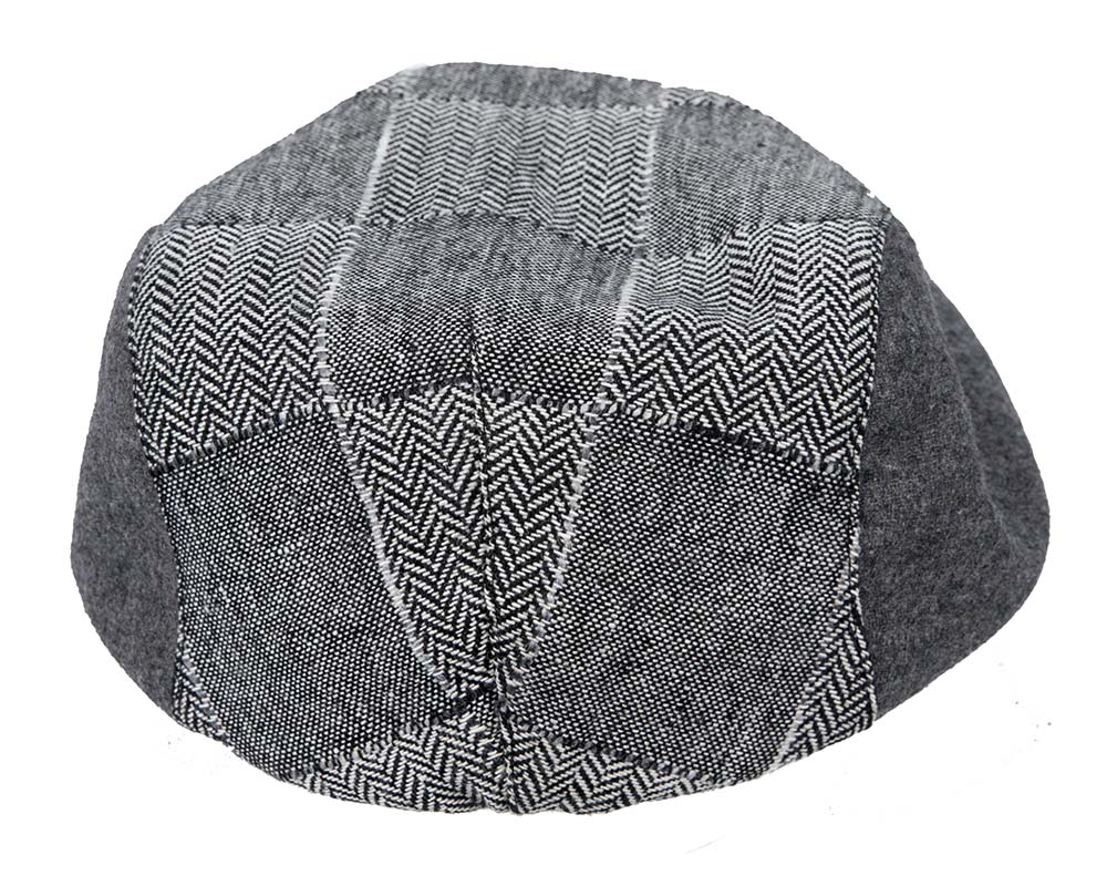 Grey patches ivy flat cap