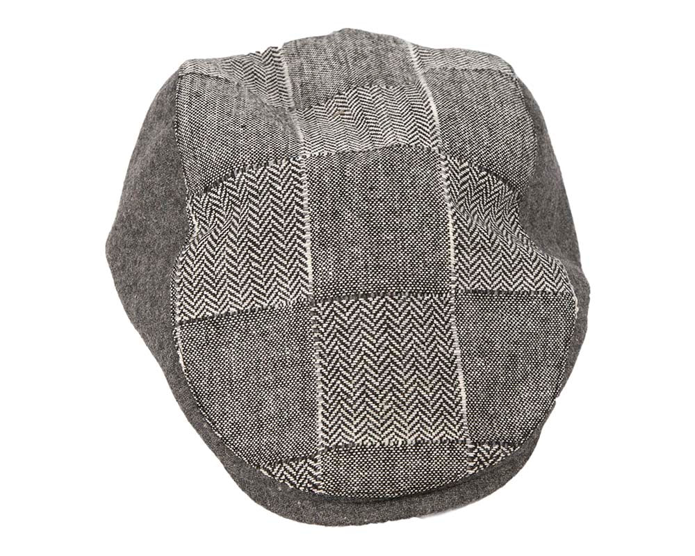 Grey patches ivy flat cap