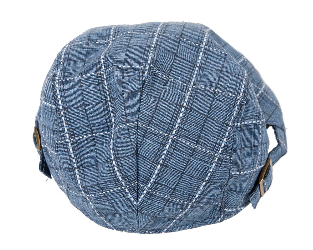 Denim tweed flat cap by Max Alexander-4