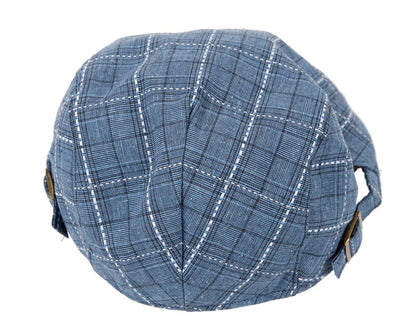 Denim tweed flat cap by Max Alexander-4