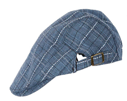 Denim tweed flat cap by Max Alexander-1