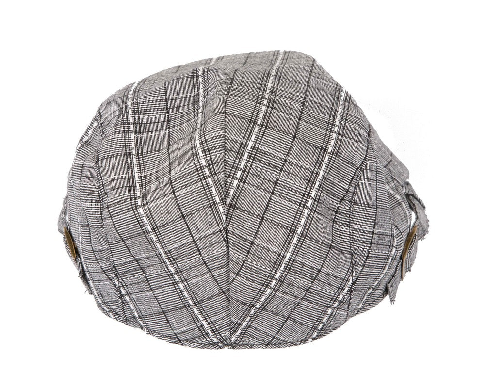 Beige grey flat cap by Max Alexander
