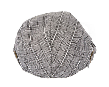 Beige grey flat cap by Max Alexander