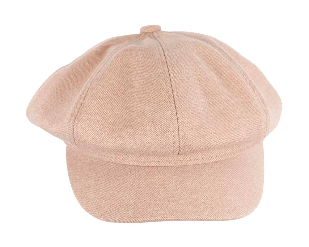 Soft beige newsboy cap by Max Alexander