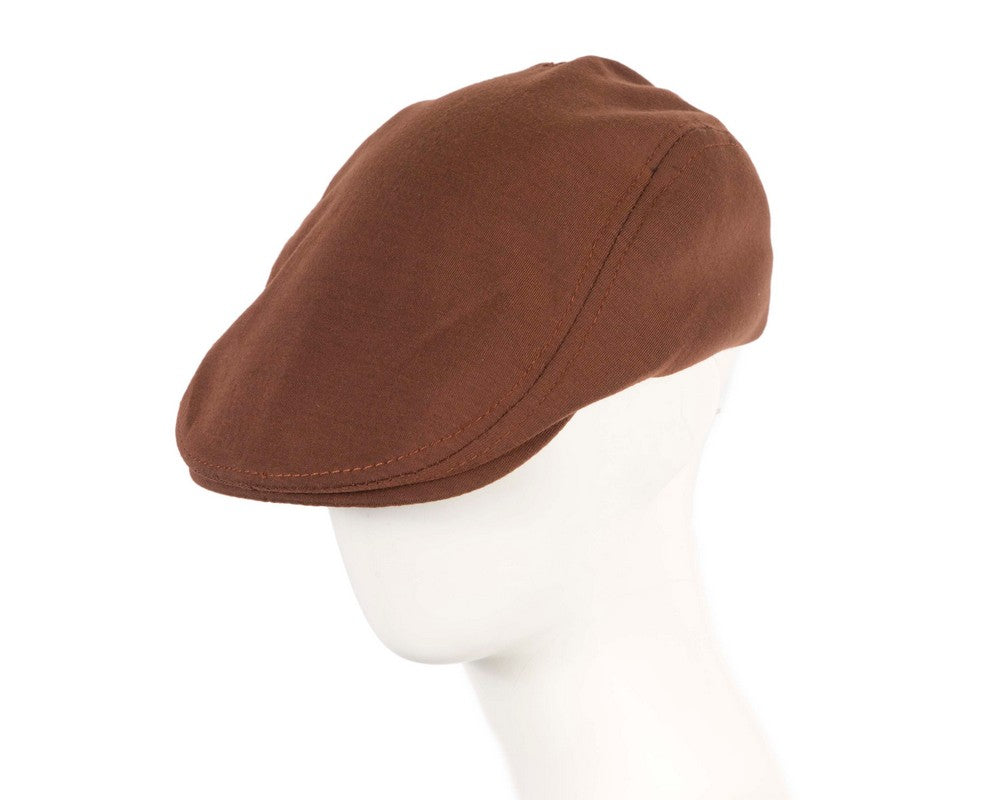Soft brown flat cap by Max Alexander-0