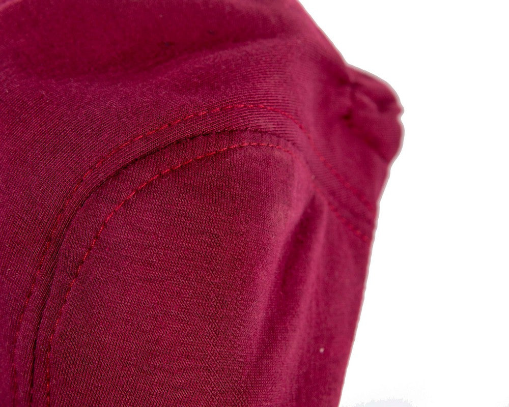 Soft burgundy flat cap by Max Alexander-3