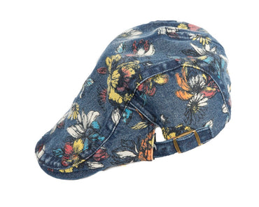 Classic denim flat cap with print by Max Alexander M148DBL-1
