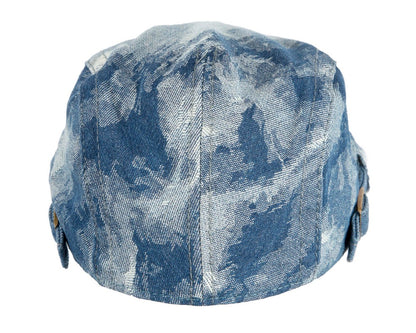 Classic denim flat cap with print by Max Alexander M149DBL