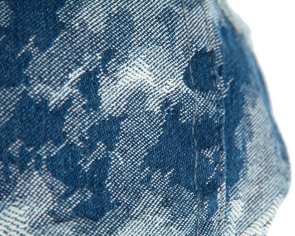 Classic denim flat cap with print by Max Alexander M149DBL