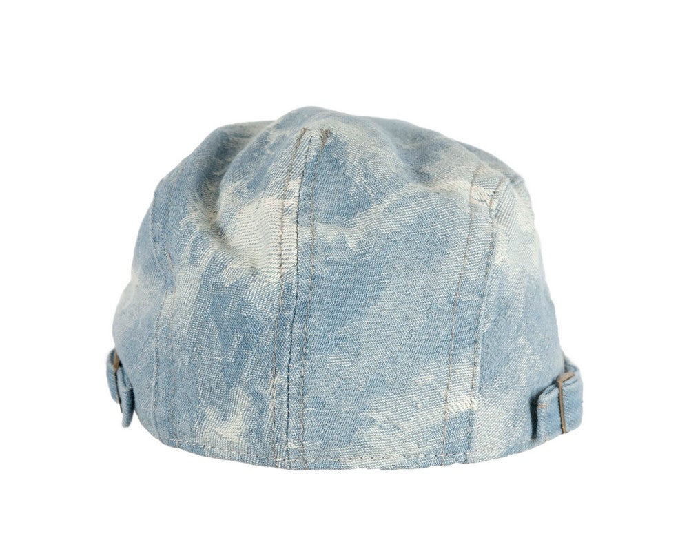 Classic denim flat cap with print by Max Alexander M149LBL