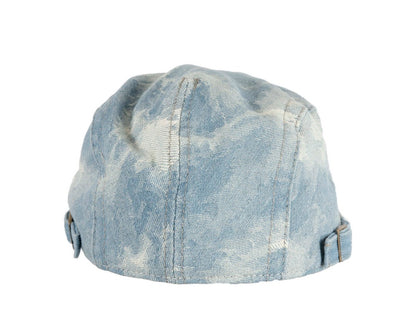 Classic denim flat cap with print by Max Alexander M149LBL