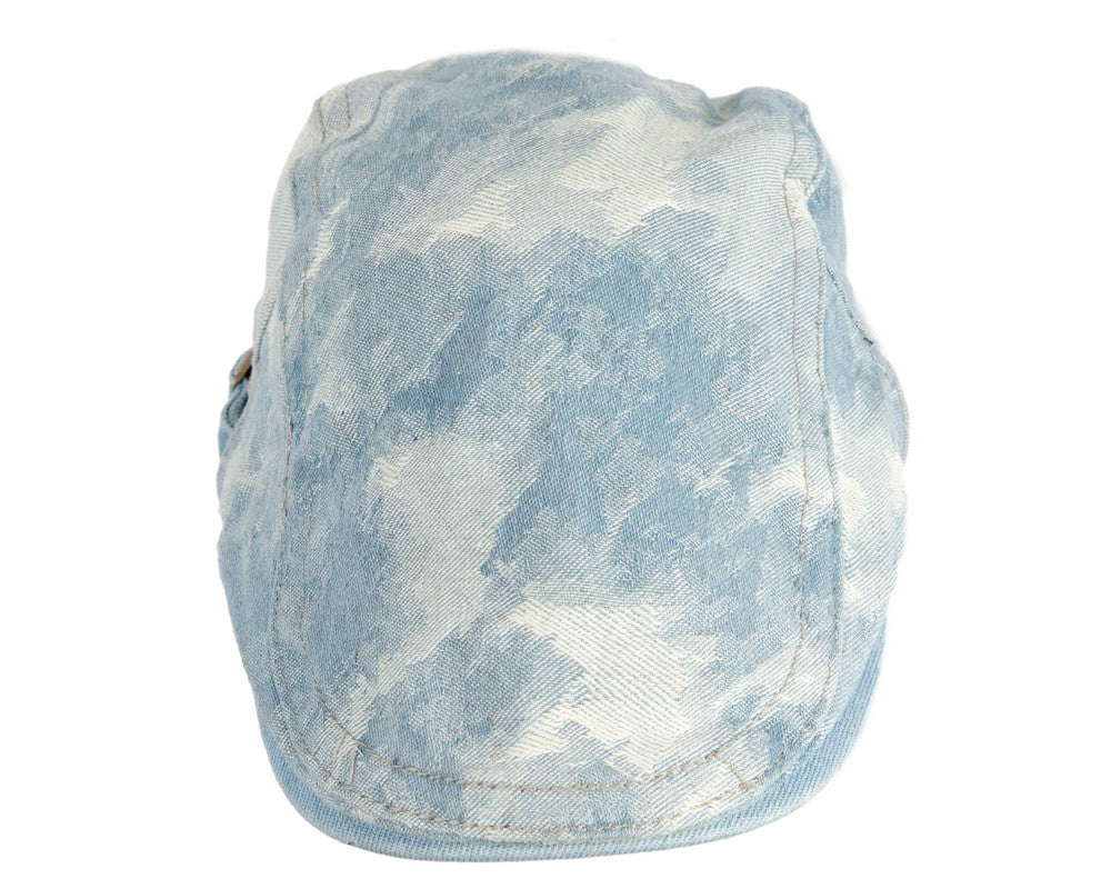 Classic denim flat cap with print by Max Alexander M149LBL