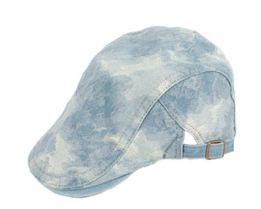Classic denim flat cap with print by Max Alexander M149LBL