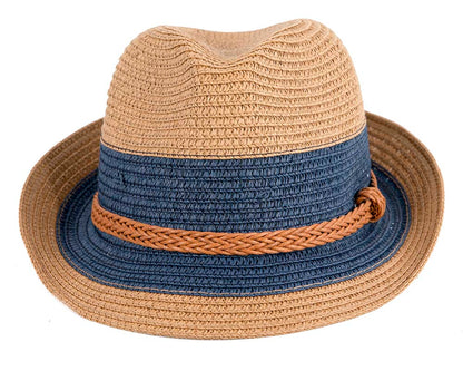 Multicolor Short Brim Fedora Hat M175N-3